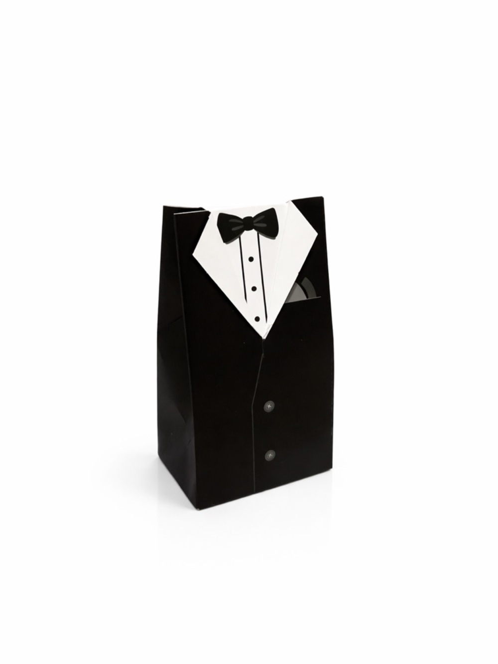Tuxedo Favor Gift Bag - Bow Tie Design